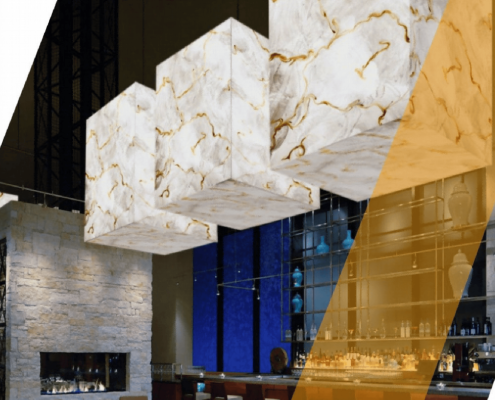 Artistic Translucent Stone - Exhibition Installation (Unique Light Effect)