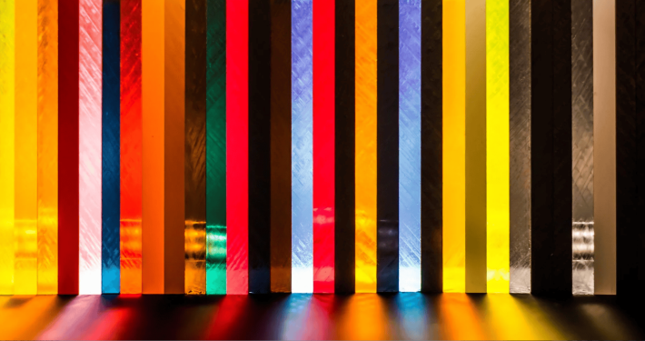 Colored acrylic sheet Vibrant colored cast acrylic sheet with 80+ standard colors in stock. MASON® offers both 100% virgin and GRS-certified recycled options for displays and decor.